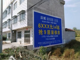 西充墙体广告质量分析