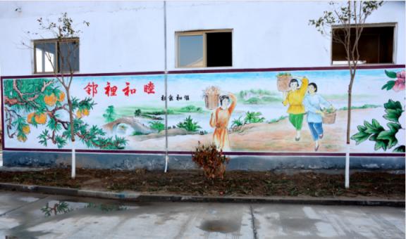 西充乡镇文化墙 乡风文明焕发新活力